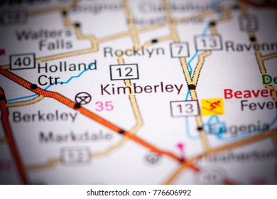 Kimberley. Canada On A Map.