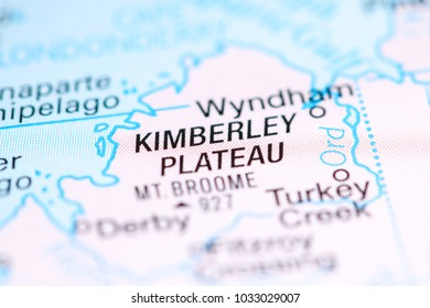 Kimberley Plateau. Australia On A Map