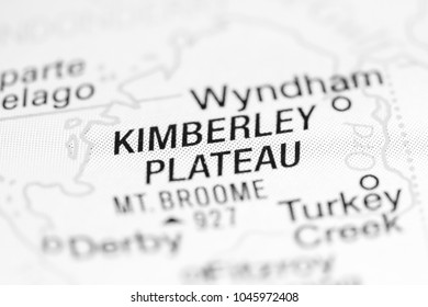 Kimberley Plateau. Australia On A Map