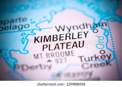 Kimberley Plateau. Australia On A Map