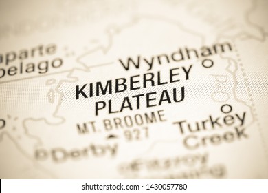 Kimberley Plateau. Australia On A Map