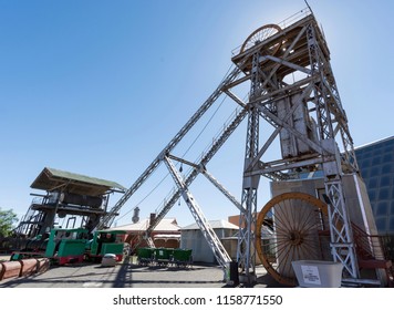 Kimberley, South Africa - December 6, 2013: Museum Diamond Mining Town At The Big Hole.