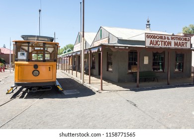 Kimberley, South Africa - December 6, 2013: Museum Diamond Mining Town At The Big Hole.