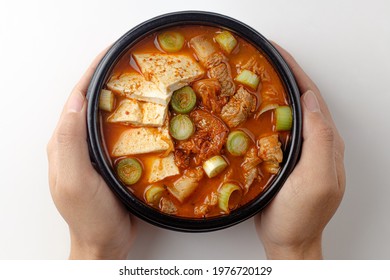 Kimchi Stew On White Background