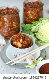 Kimchi - Traditional Korean Sauerkraut With Hot Peppers