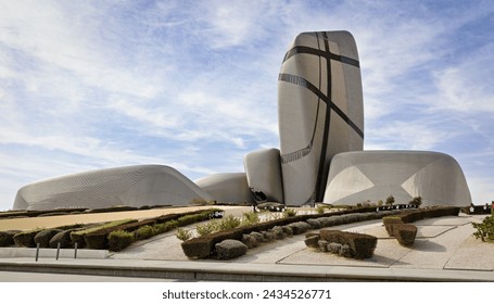 King Abdulaziz Center for World Culture - Ithra overview on cloudy morning - Powered by Shutterstock