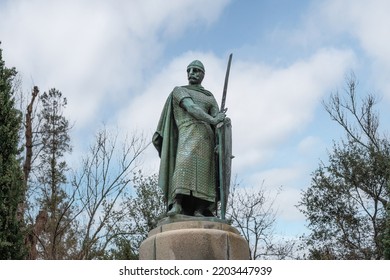 King Afonso Henriques Statue (Afonso I Of Portugal), Sculpted By Soares Dos Reis In 1887 - Guimaraes, Portugal