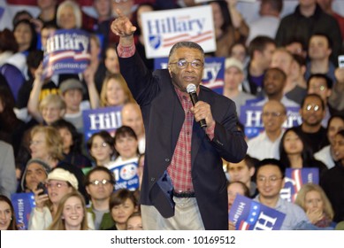 King County Executive Ron Sims At Hillary Clinton Rally For Presidential Campaign