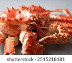 King crab close-up, food ingredient