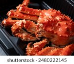 King crab on a dark background