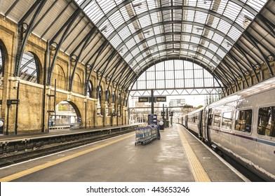  King Cross Train Station - June 14, 2015,The Empty King Cross Station Platform ,UK