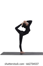 King Dancer Pose White Background Natarajasana Stock Photo 662734537 ...