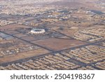 King Fahd International Football Stadium in Saudi Arabia, training grounds and recreational activities, practicing football, aerial photo of Al Khaimah Stadium in Riyadh