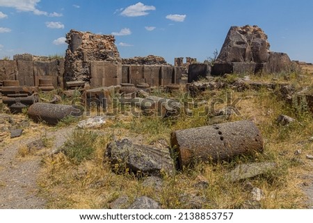 King Gagik's church of St Gregory ruins in the ancient city Ani, Turkey