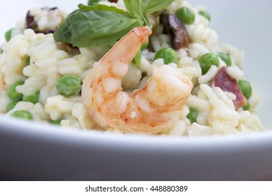 King Prawn, Pea & Goatâ??s Cheese Risotto 
