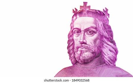 King Stephen I  Portrait From Hungary Banknotes.