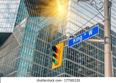 King Street Sign - Toronto Downtown