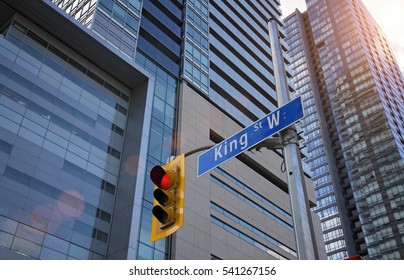 King Street In Toronto, Ontario