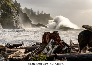 King Tide Wave Cape Disappointment