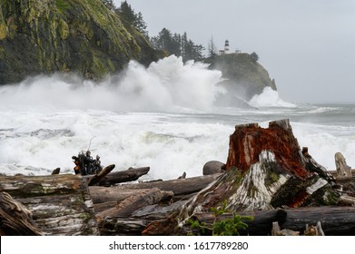 King Tide Wave Cape Disappointment