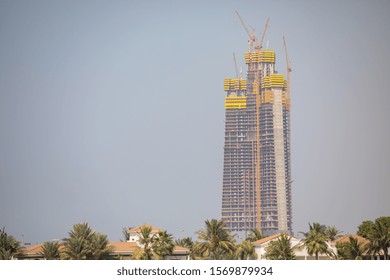 Kingdom Tower Under Construction, Jeddah, Saudi Arabia, 2019