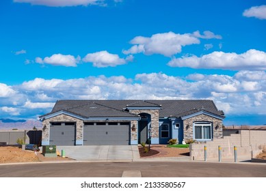 Kingman, United States - March 5, 2022: A newly built home in Kingman, Arizona.