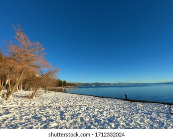 Kings Beach North Lake Tahoe After A Major Snow Storm In March 2018