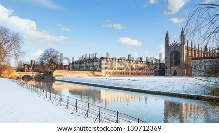 King's College seen from the River Cam, Cambridge, England