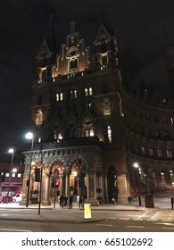 Kings Cross, London Train Station At Night