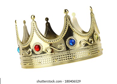 Kings Crown Cutout, Isolated On White Background