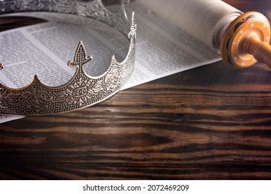 Kings Crown On A Hebrew Torah Scroll