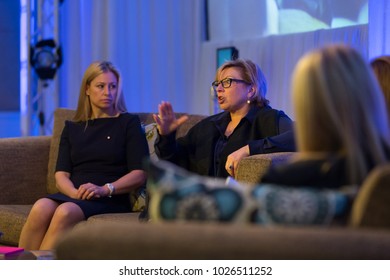 KINGSCLIFF, AUSTRALIA - JULY 16, 2015:  Alisa Camplin And Rosemary Anne 