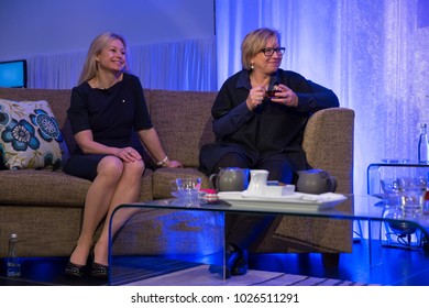 KINGSCLIFF, AUSTRALIA - JULY 16, 2015:  Alisa Camplin And Rosemary Anne 