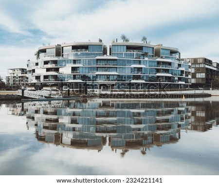 Kingston Foreshore is a mixed use development with residential apartments, office blocks, retail and food outlets on the southern shore of Lake Burley Griffin, Canberra, Australia.