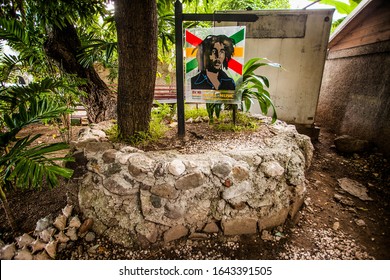 Kingston, Jamaica - 11/27/2013:  Bob Marley Museum Attraction House Place