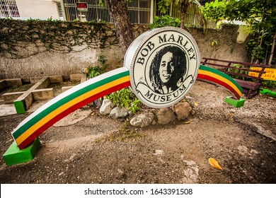 Kingston, Jamaica - 11/27/2013:  Bob Marley Museum Attraction House Place