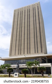 Kingston, Jamaica - May 23, 2022. Bank Of Jamaica Building In Downtown Kingston