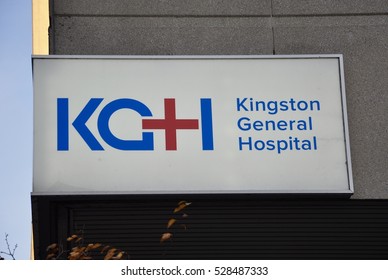 Kingston, Ontario, Canada - November 13, 2016: Sign Of Kingston General Hospital.