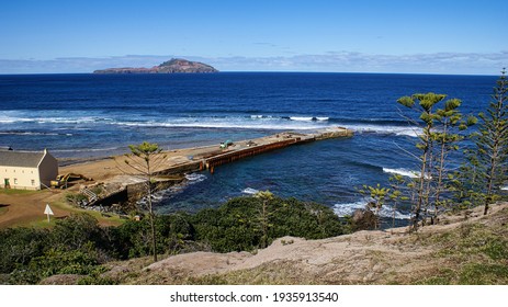 Kingston Pier On Norfolk Island From Flagstaff Hill