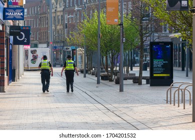 Kingston Upon Hull, Yorkshire, United Kingdom, 11.04.2020 City Centre Of Kingston Upon Hull During Coronavirus Pandemic