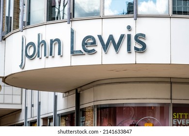 Kingston Upon Thames London UK, April 01 2022, John Lewis Department Store Signage Logo With No People