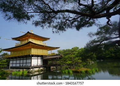 Kinkaku Ji Temple Or Golden Temple, Japan 