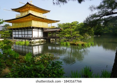 Kinkaku Ji Temple Or Golden Temple, Japan 