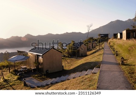 kintamani village in the morning