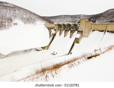 Kinzua Dam In Winter