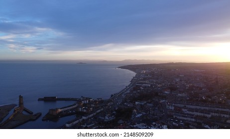 Kirkcaldy Harbour And Beyond Out Into The Town And The River Forth.