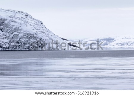 Similar – Image, Stock Photo far on the sea floats a fishing boat