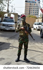 KIRKUK,IRAQ- SEPTEMBER 25: .Iraqi Turkmen Front (ITF) Soldiers September 25, 2017 In Kirkuk,Iraq