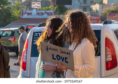 Kiryat Tivon 05-13-2021  Peaceful Demonstration Of Arabs And Jews For Unity During A Troubled Time
