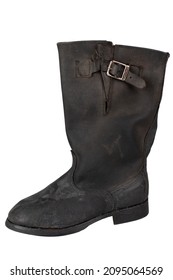 Kirza Boots (boots Made From Artificial Leather) Combat Boots And Part Of Service Dress Uniform In Soviet Union Army For Soldiers.